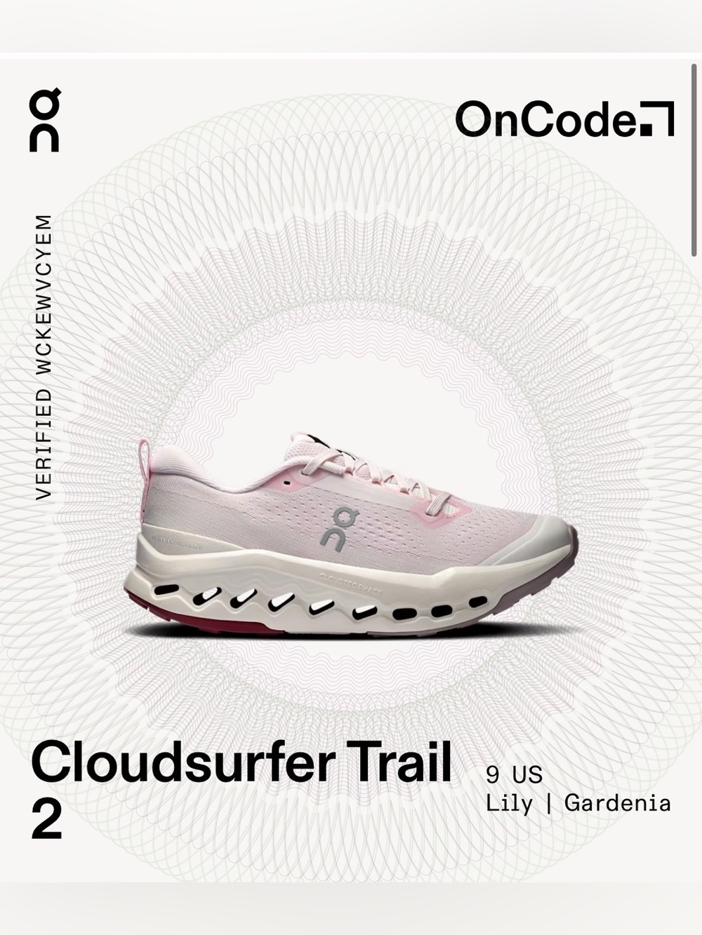 On Running Cloudsurfer Trail Women's Running Shoe — Lily Pink